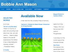 Tablet Screenshot of bobbieannmason.net